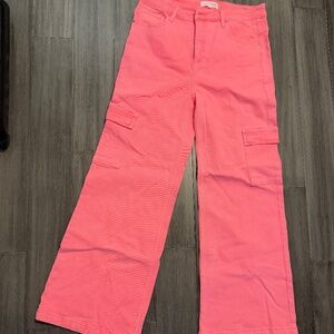 Risen Flare Cargo Pants - PINK